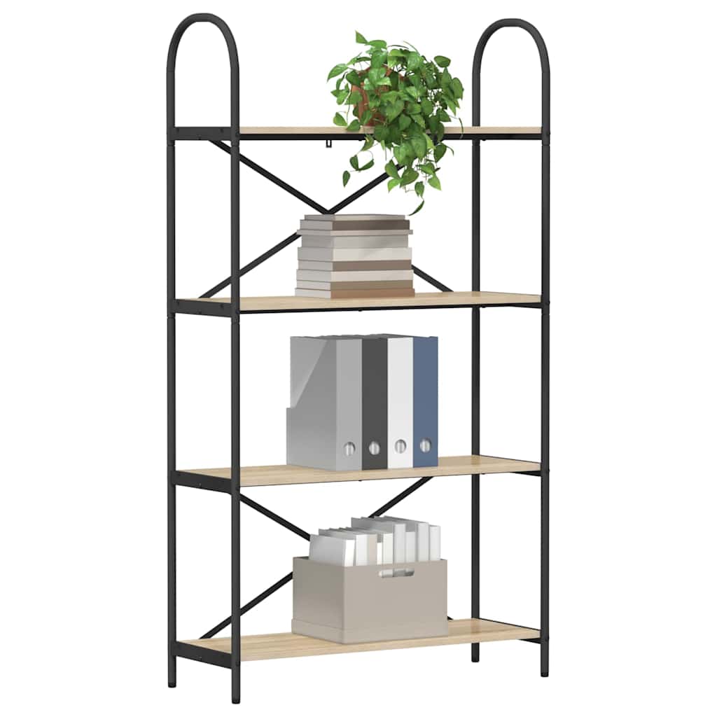 Boekenkast Sonoma Eiken 80 x 30 x 146 cm Bewerkt hout is nu te koop bij PeponiXL, paradijselijk wonen!