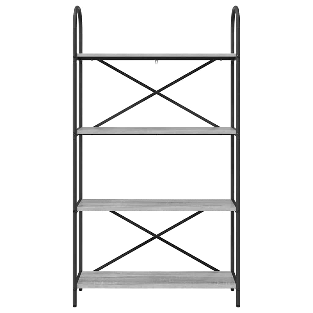 Boekenkast Grijs Sonoma 80 x 30 x 146 cm Bewerkt hout is nu te koop bij PeponiXL, paradijselijk wonen!