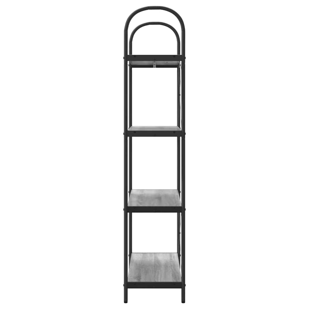 Boekenkast Grijs Sonoma 80 x 30 x 146 cm Bewerkt hout is nu te koop bij PeponiXL, paradijselijk wonen!