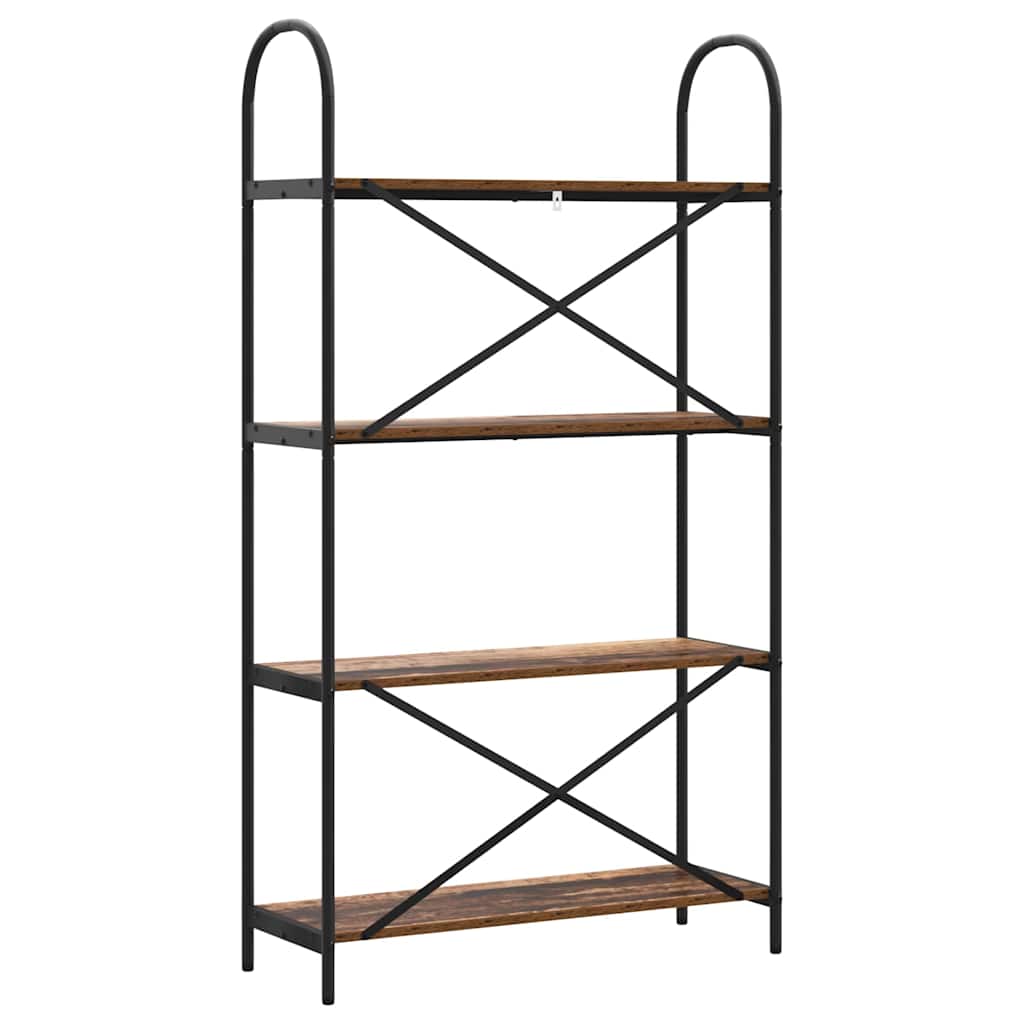 Boekenkast Oudhout 80 x 30 x 146 cm Bewerkt hout is nu te koop bij PeponiXL, paradijselijk wonen!