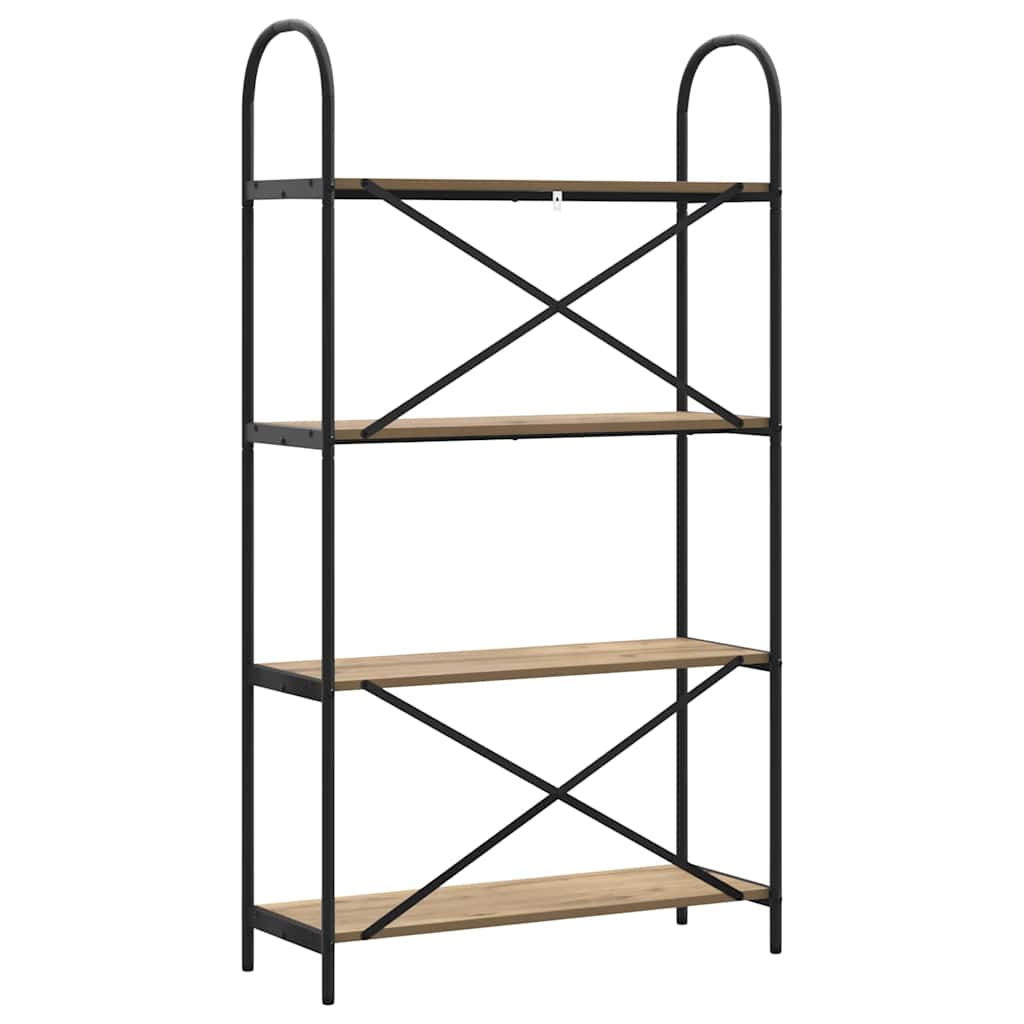 Boekenkast Artisan Eiken 80 x 30 x 146 cm Bewerkt hout is nu te koop bij PeponiXL, paradijselijk wonen!