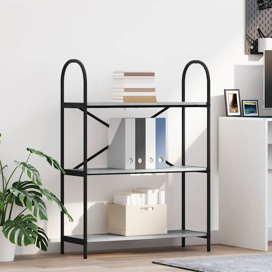 Boekenkast Grijs Sonoma 80 x 30 x 109 cm Bewerkt hout is nu te koop bij PeponiXL, paradijselijk wonen!