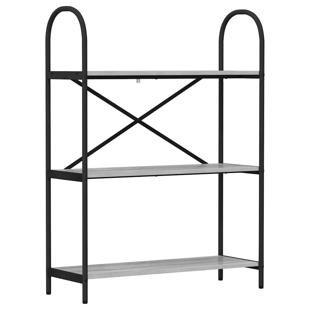 Boekenkast Grijs Sonoma 80 x 30 x 109 cm Bewerkt hout is nu te koop bij PeponiXL, paradijselijk wonen!