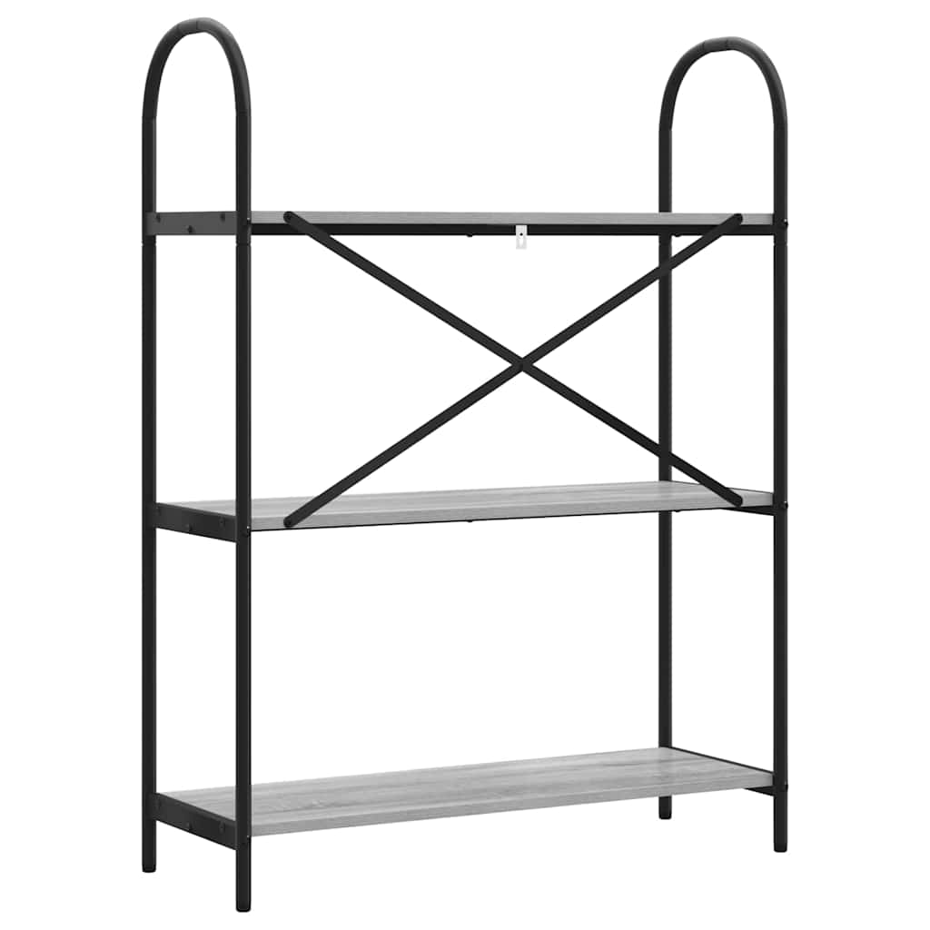 Boekenkast Grijs Sonoma 80 x 30 x 109 cm Bewerkt hout is nu te koop bij PeponiXL, paradijselijk wonen!