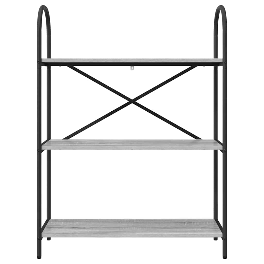 Boekenkast Grijs Sonoma 80 x 30 x 109 cm Bewerkt hout is nu te koop bij PeponiXL, paradijselijk wonen!