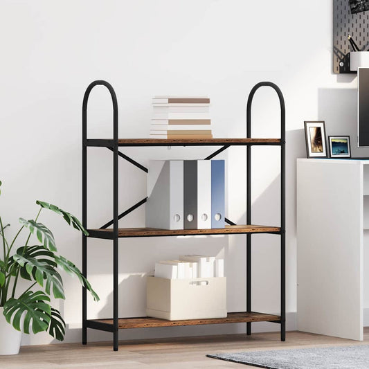 Boekenkast Oudhout 80 x 30 x 109 cm Bewerkt hout is nu te koop bij PeponiXL, paradijselijk wonen!