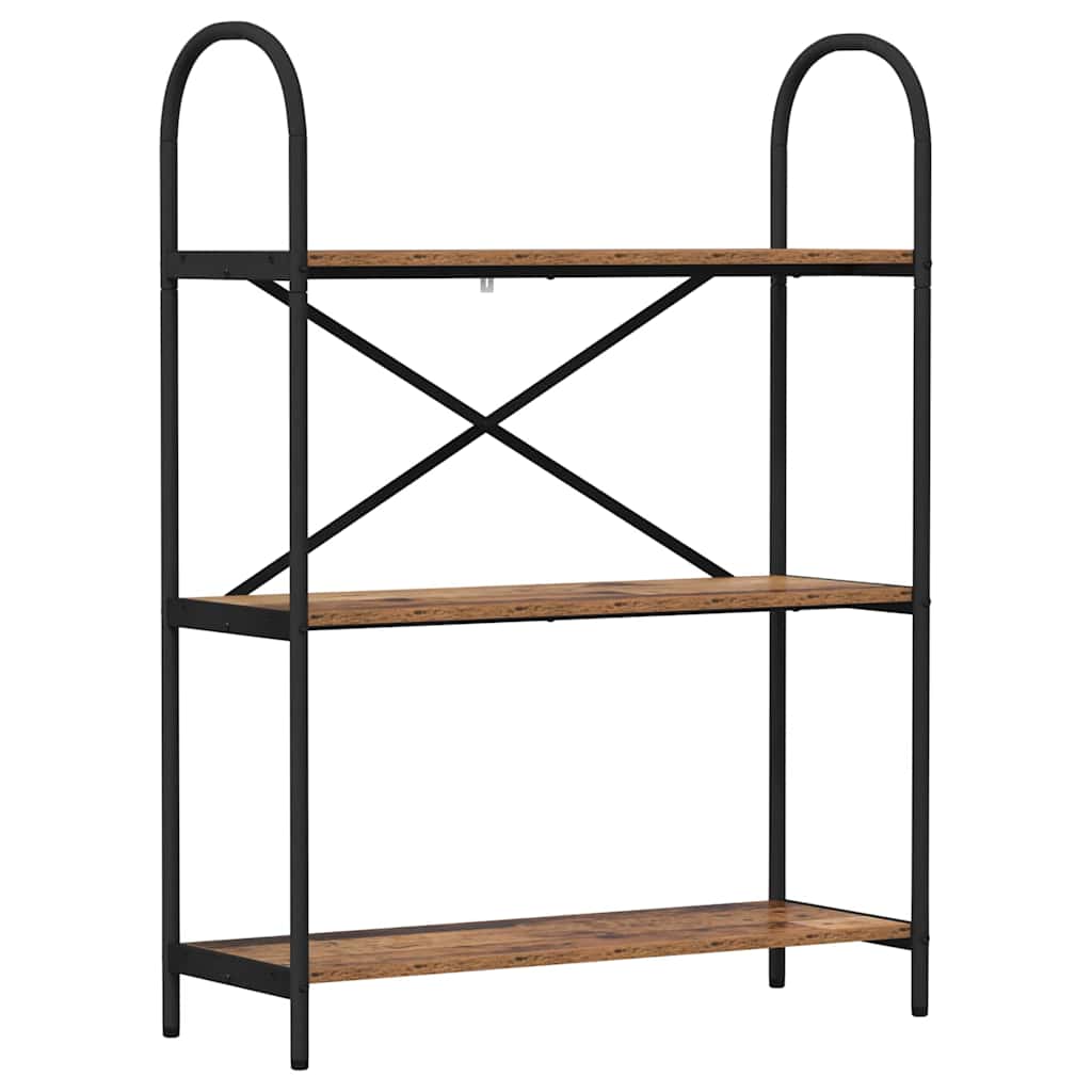 Boekenkast Oudhout 80 x 30 x 109 cm Bewerkt hout is nu te koop bij PeponiXL, paradijselijk wonen!