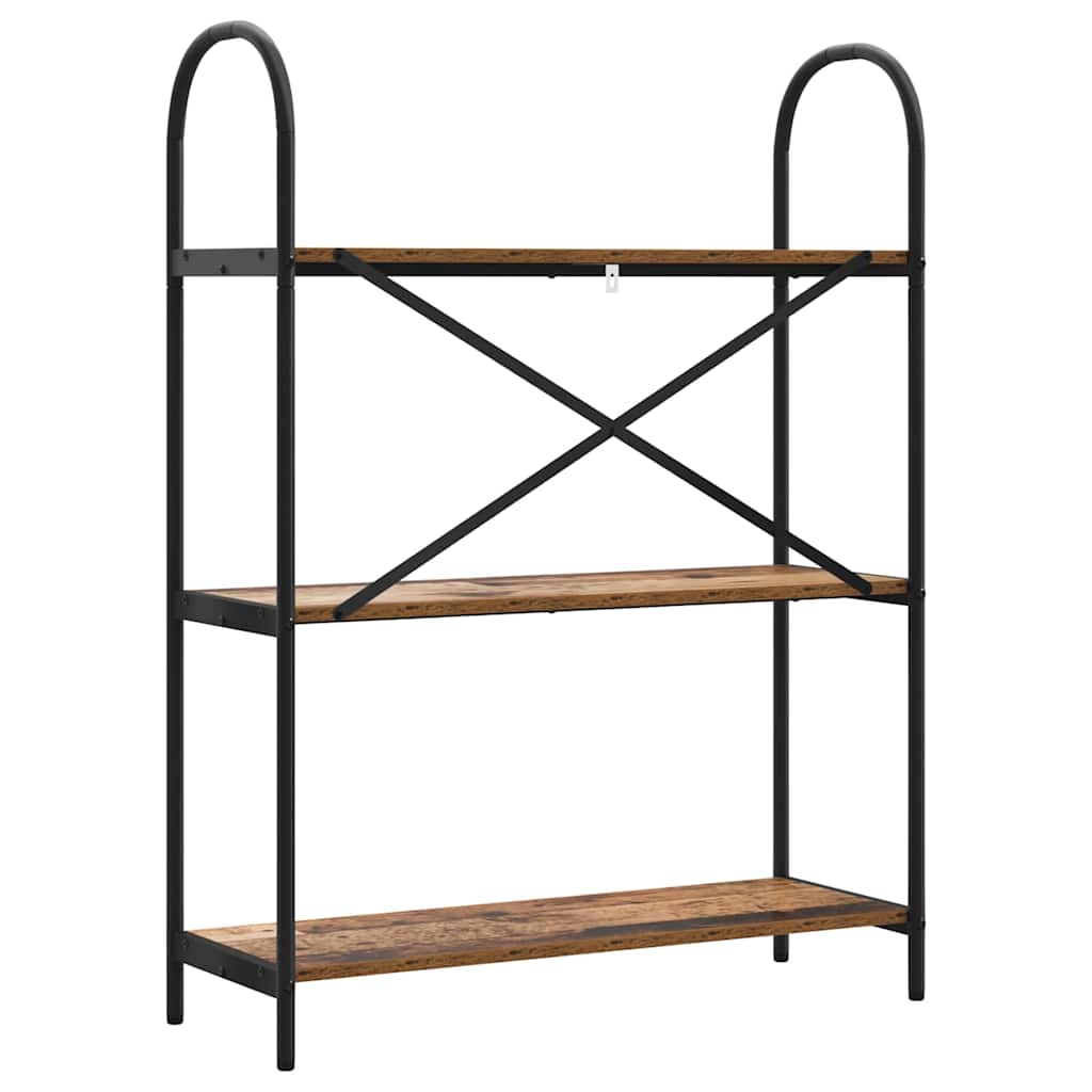 Boekenkast Oudhout 80 x 30 x 109 cm Bewerkt hout is nu te koop bij PeponiXL, paradijselijk wonen!