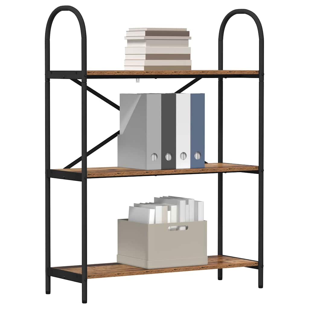 Boekenkast Oudhout 80 x 30 x 109 cm Bewerkt hout is nu te koop bij PeponiXL, paradijselijk wonen!