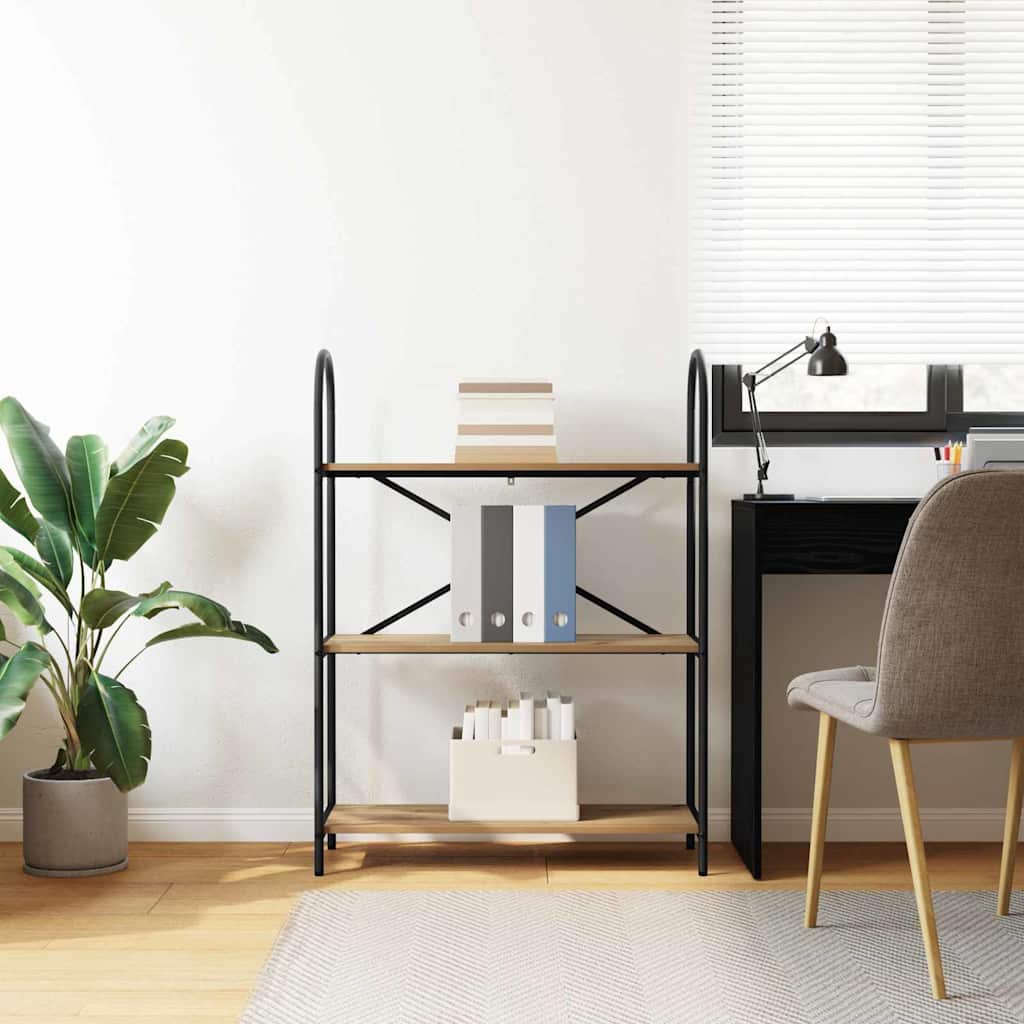 Boekenkast Artisan Eiken 80 x 30 x 109 cm Bewerkt hout is nu te koop bij PeponiXL, paradijselijk wonen!