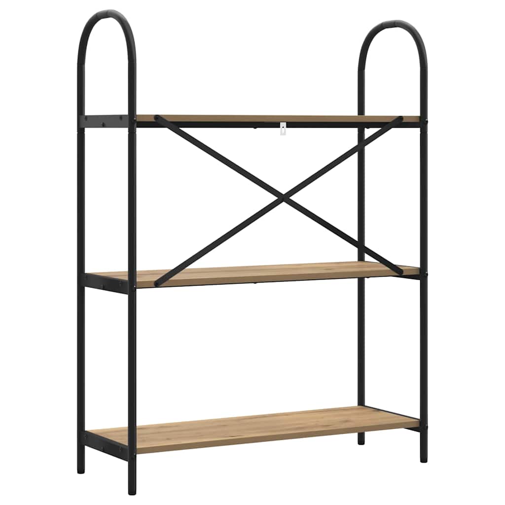 Boekenkast Artisan Eiken 80 x 30 x 109 cm Bewerkt hout is nu te koop bij PeponiXL, paradijselijk wonen!