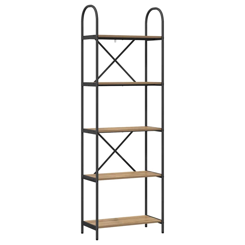 Boekenkast Artisan Eiken 60 x 30 x 183 cm Bewerkt hout is nu te koop bij PeponiXL, paradijselijk wonen!