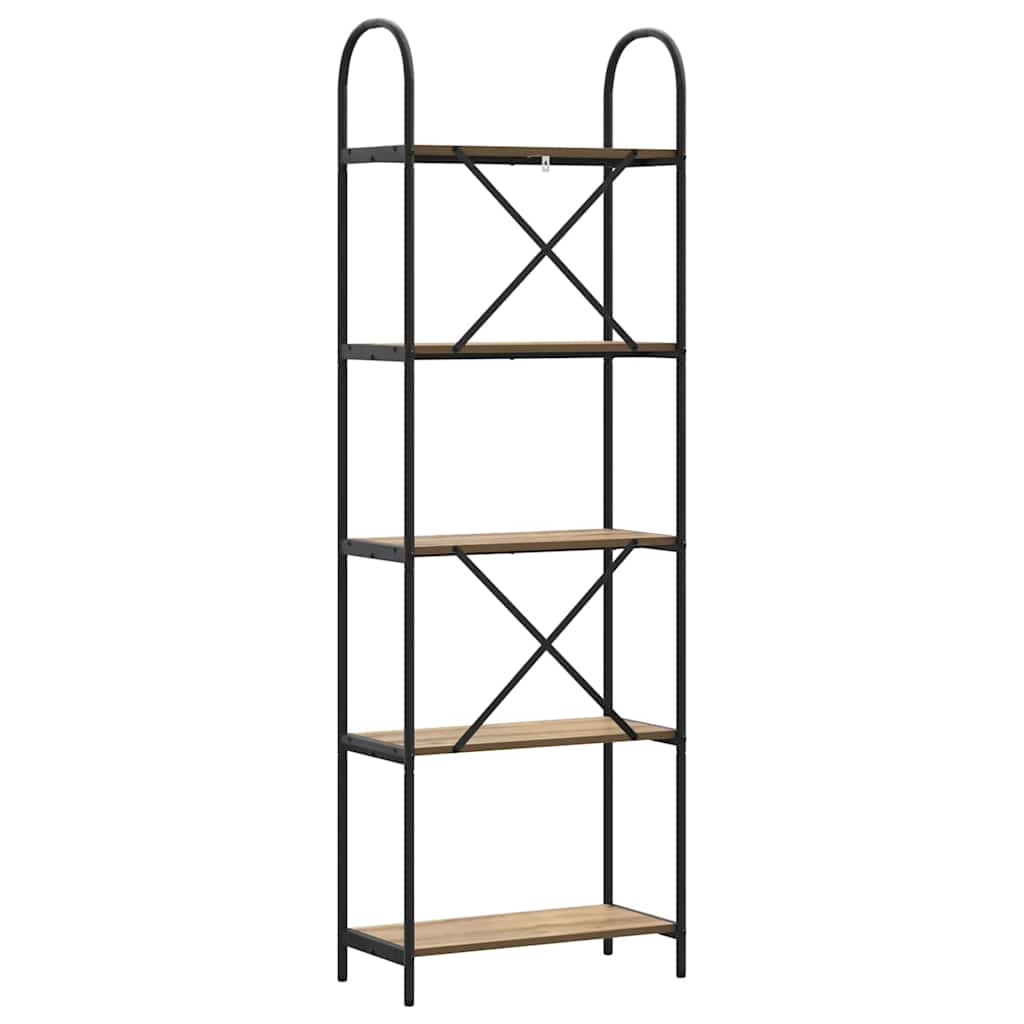 Boekenkast Artisan Eiken 60 x 30 x 183 cm Bewerkt hout is nu te koop bij PeponiXL, paradijselijk wonen!