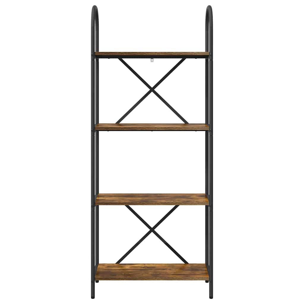 Boekenkast Gerookt eiken 60 x 30 x 146 cm Bewerkt hout is nu te koop bij PeponiXL, paradijselijk wonen!