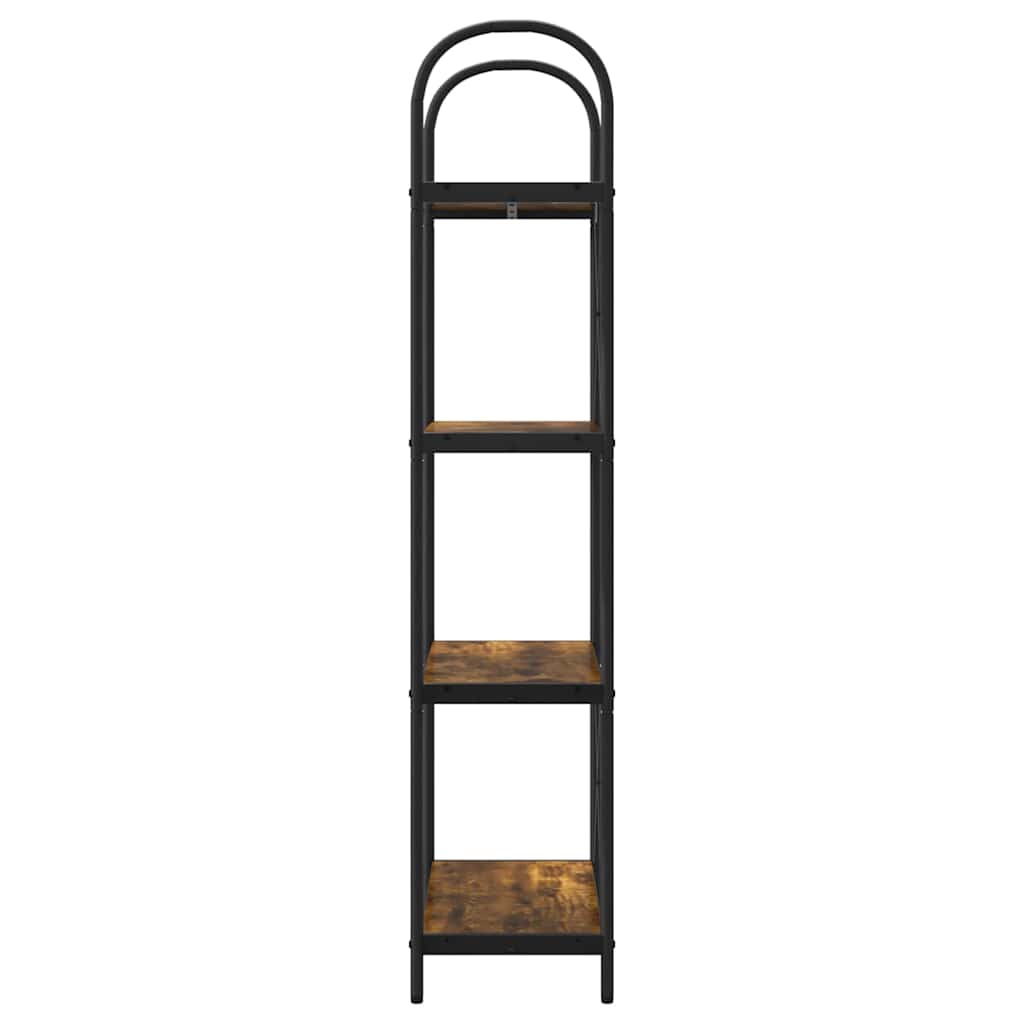 Boekenkast Gerookt eiken 60 x 30 x 146 cm Bewerkt hout is nu te koop bij PeponiXL, paradijselijk wonen!