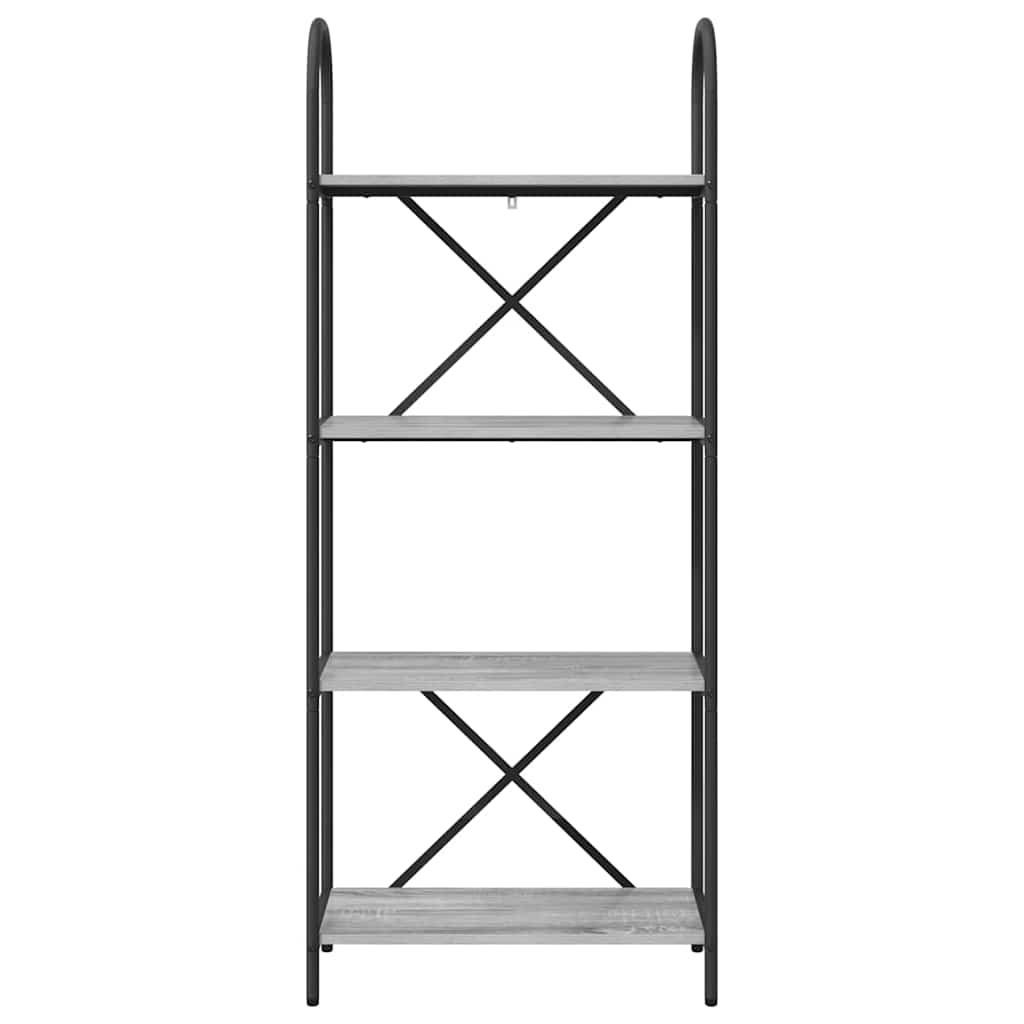 Boekenkast Grijs Sonoma 60 x 30 x 146 cm Bewerkt hout is nu te koop bij PeponiXL, paradijselijk wonen!