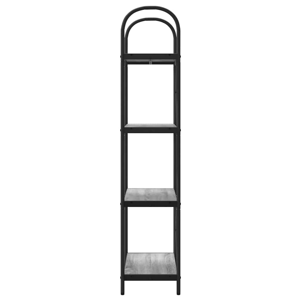 Boekenkast Grijs Sonoma 60 x 30 x 146 cm Bewerkt hout is nu te koop bij PeponiXL, paradijselijk wonen!