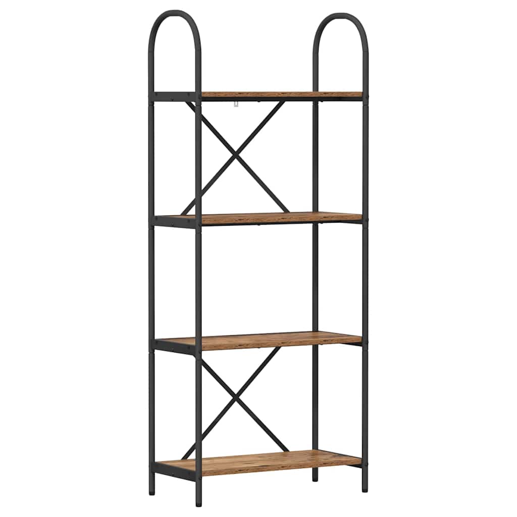 Boekenkast Oudhout 60 x 30 x 146 cm Bewerkt hout is nu te koop bij PeponiXL, paradijselijk wonen!