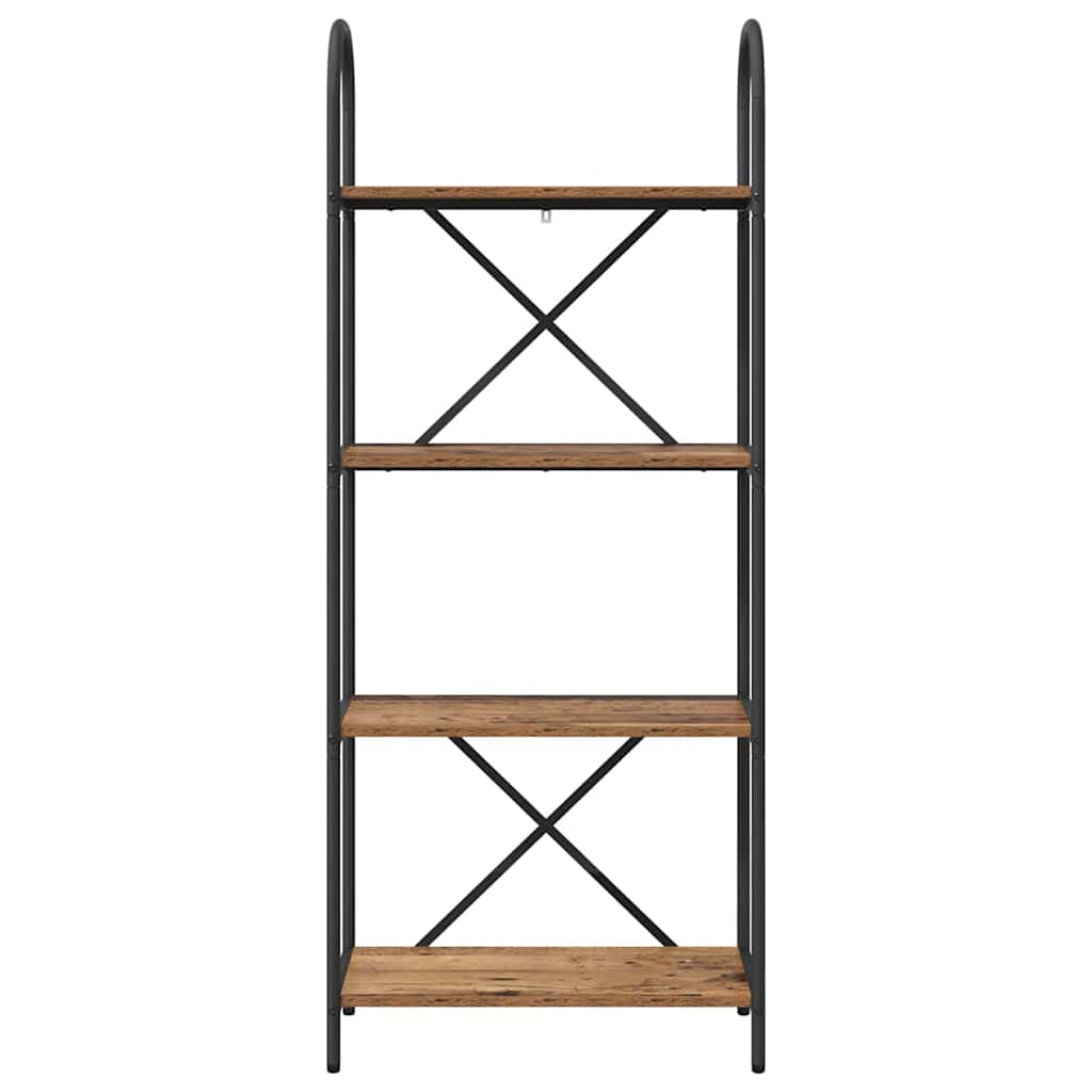 Boekenkast Oudhout 60 x 30 x 146 cm Bewerkt hout is nu te koop bij PeponiXL, paradijselijk wonen!