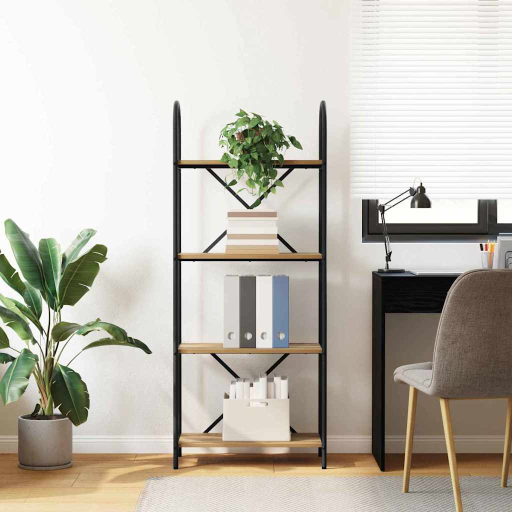 Boekenkast Artisan Eiken 60 x 30 x 146 cm Bewerkt hout is nu te koop bij PeponiXL, paradijselijk wonen!