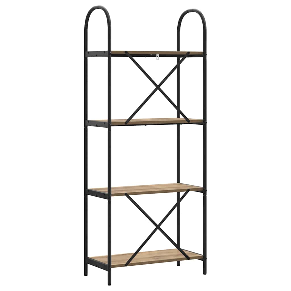 Boekenkast Artisan Eiken 60 x 30 x 146 cm Bewerkt hout is nu te koop bij PeponiXL, paradijselijk wonen!