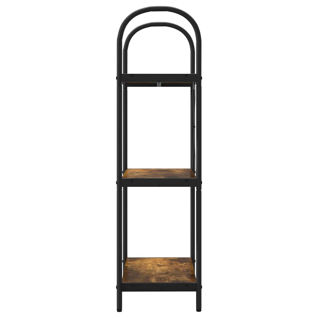 Boekenkast Gerookt eiken 60 x 30 x 109 cm Bewerkt hout is nu te koop bij PeponiXL, paradijselijk wonen!