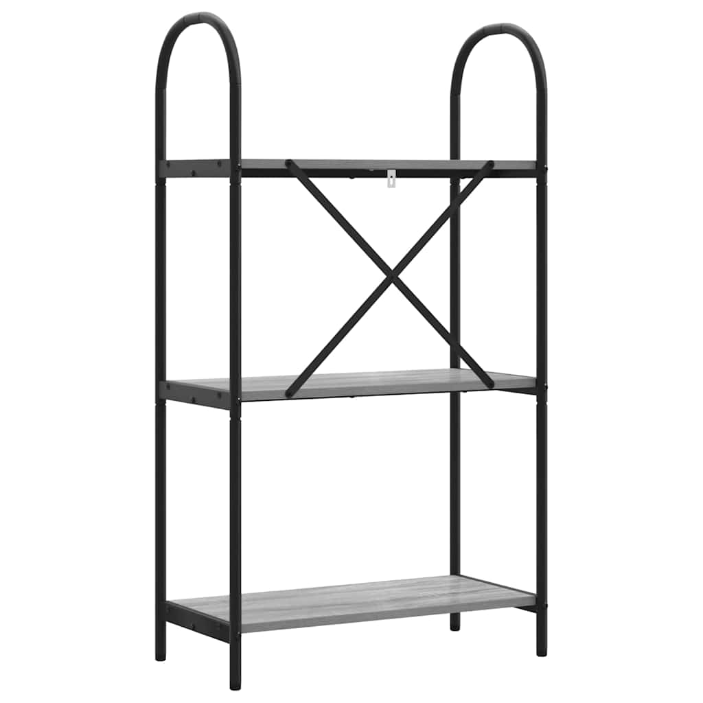 Boekenkast Grijs Sonoma 60 x 30 x 109 cm Bewerkt hout is nu te koop bij PeponiXL, paradijselijk wonen!