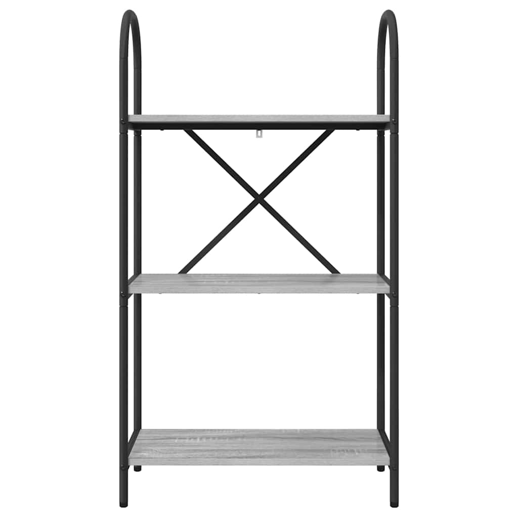 Boekenkast Grijs Sonoma 60 x 30 x 109 cm Bewerkt hout is nu te koop bij PeponiXL, paradijselijk wonen!