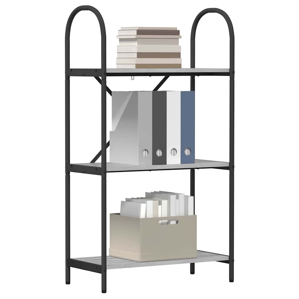 Boekenkast Grijs Sonoma 60 x 30 x 109 cm Bewerkt hout is nu te koop bij PeponiXL, paradijselijk wonen!