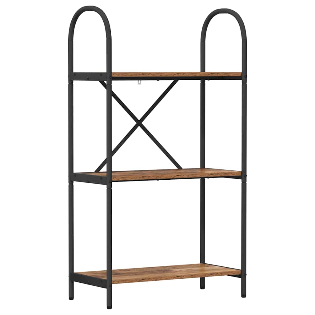 Boekenkast Oudhout 60 x 30 x 109 cm Bewerkt hout is nu te koop bij PeponiXL, paradijselijk wonen!