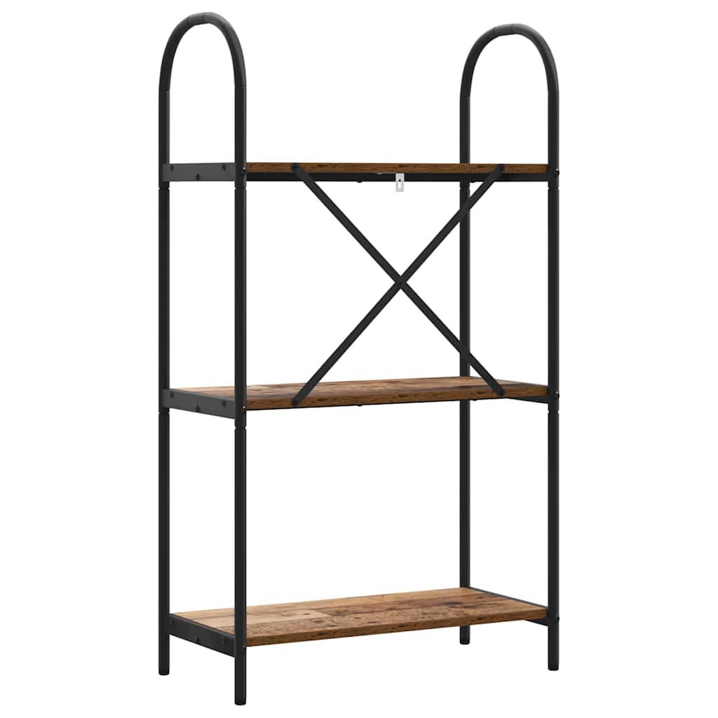 Boekenkast Oudhout 60 x 30 x 109 cm Bewerkt hout is nu te koop bij PeponiXL, paradijselijk wonen!