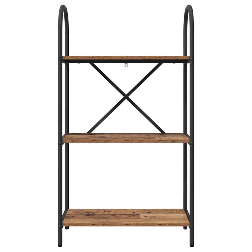 Boekenkast Oudhout 60 x 30 x 109 cm Bewerkt hout is nu te koop bij PeponiXL, paradijselijk wonen!