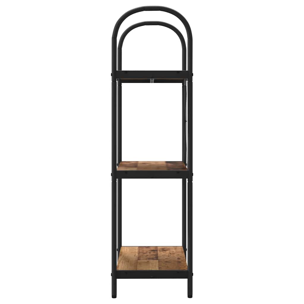 Boekenkast Oudhout 60 x 30 x 109 cm Bewerkt hout is nu te koop bij PeponiXL, paradijselijk wonen!