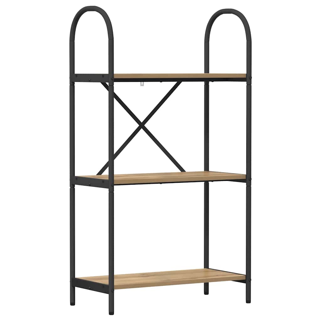 Boekenkast Artisan Eiken 60 x 30 x 109 cm Bewerkt hout is nu te koop bij PeponiXL, paradijselijk wonen!