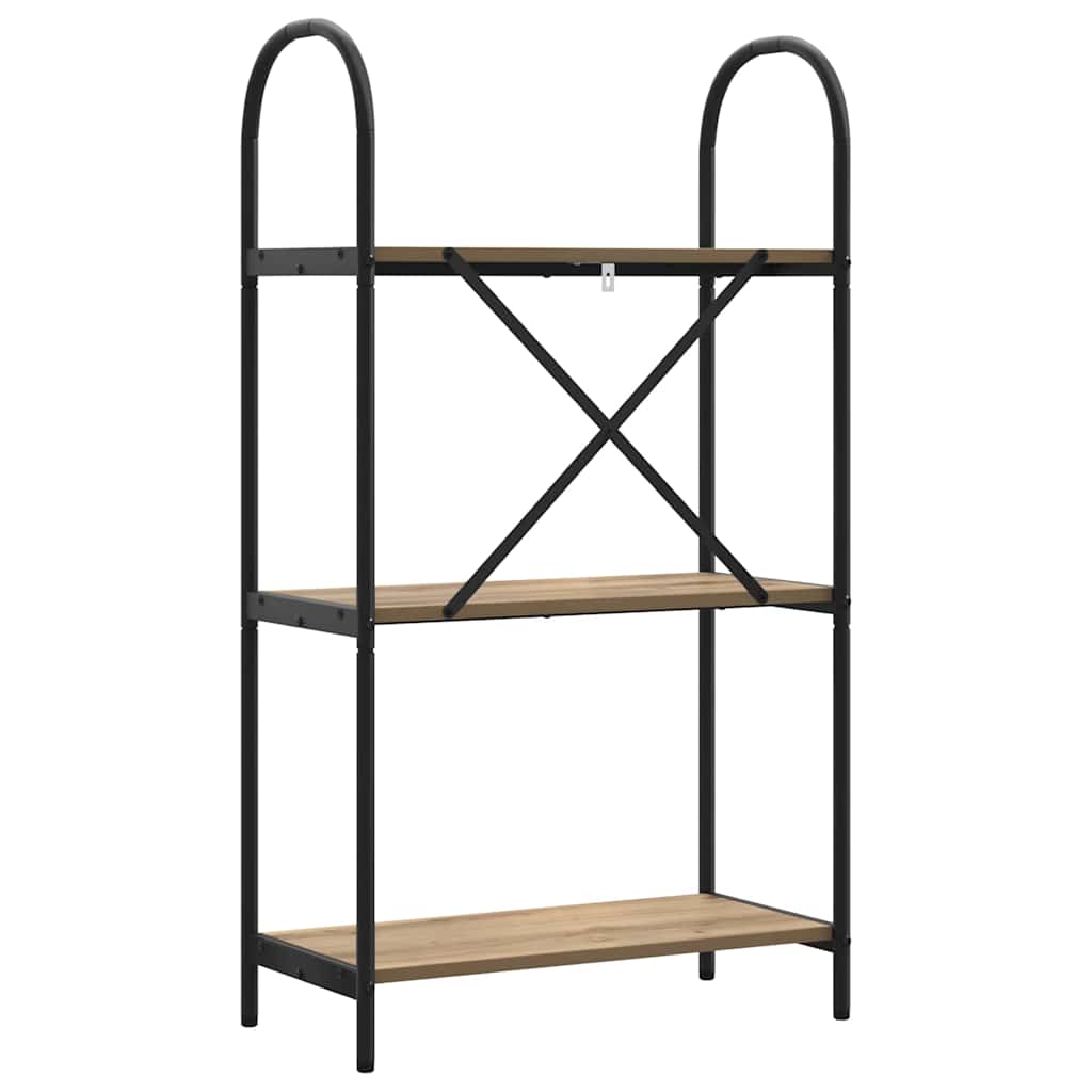 Boekenkast Artisan Eiken 60 x 30 x 109 cm Bewerkt hout is nu te koop bij PeponiXL, paradijselijk wonen!