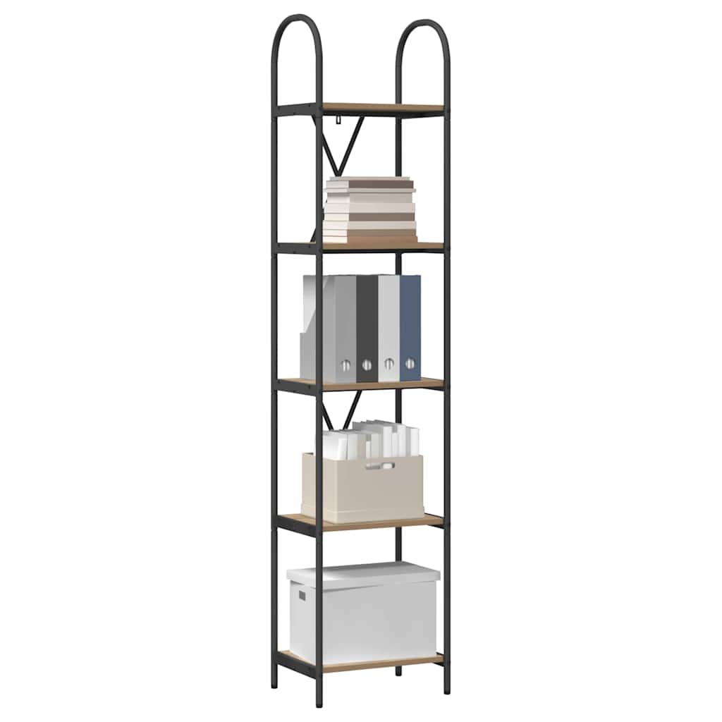 Boekenkast Artisan Eiken 40 x 30 x 183 cm Bewerkt hout is nu te koop bij PeponiXL, paradijselijk wonen!