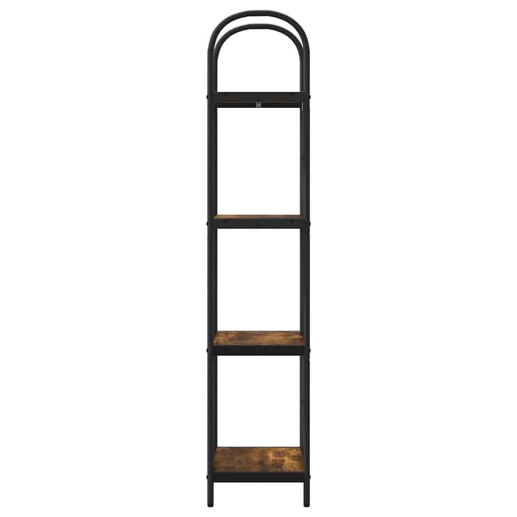 Boekenkast Gerookt eiken 40 x 30 x 146 cm Bewerkt hout is nu te koop bij PeponiXL, paradijselijk wonen!