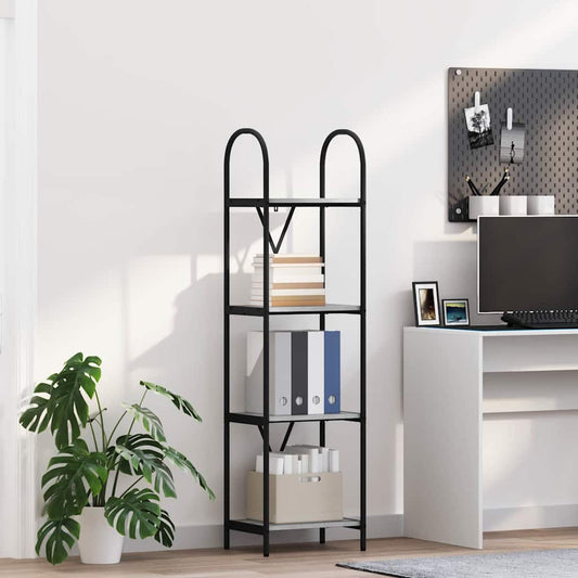 Boekenkast Grijs Sonoma 40 x 30 x 146 cm Bewerkt hout is nu te koop bij PeponiXL, paradijselijk wonen!