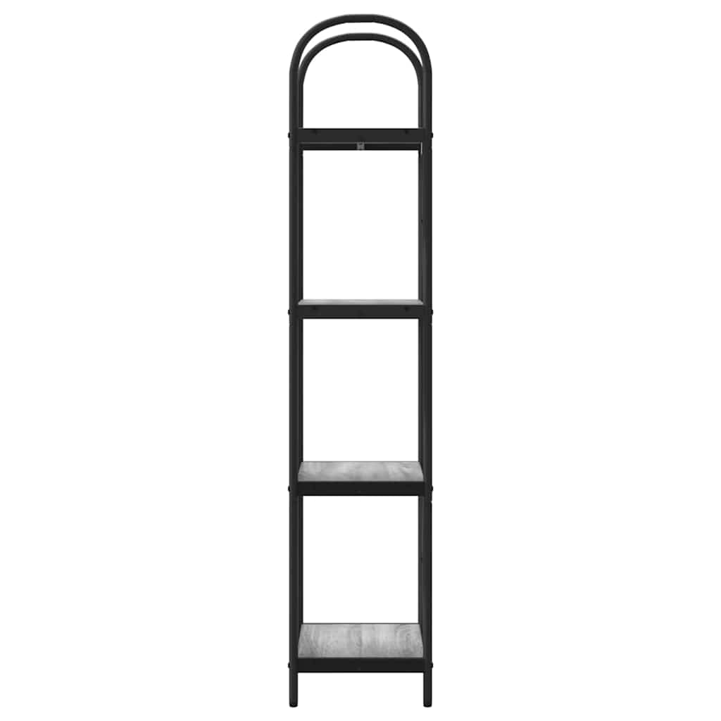 Boekenkast Grijs Sonoma 40 x 30 x 146 cm Bewerkt hout is nu te koop bij PeponiXL, paradijselijk wonen!