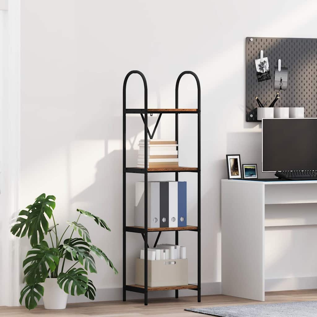 Boekenkast Oudhout 40 x 30 x 146 cm Bewerkt hout is nu te koop bij PeponiXL, paradijselijk wonen!