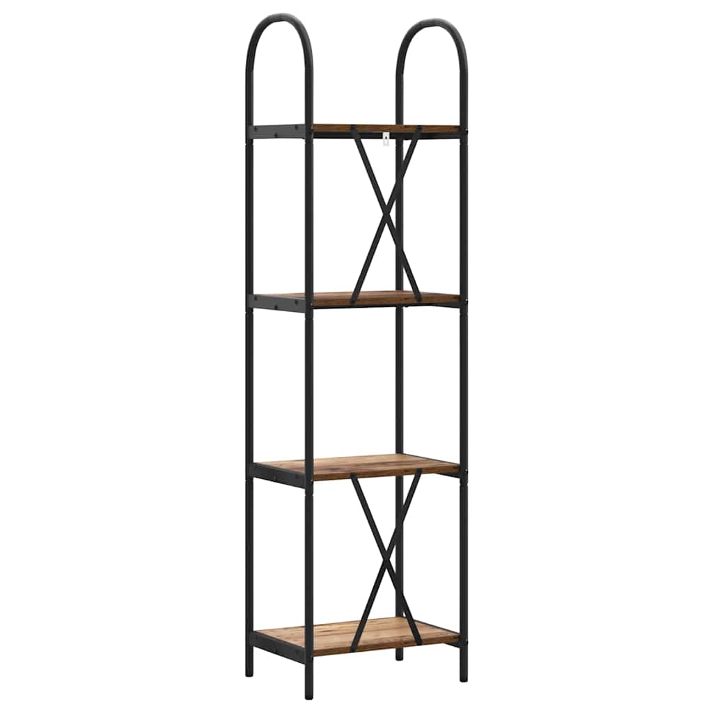 Boekenkast Oudhout 40 x 30 x 146 cm Bewerkt hout is nu te koop bij PeponiXL, paradijselijk wonen!