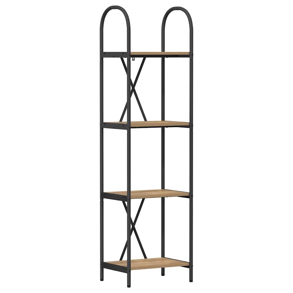 Boekenkast Artisan Eiken 40 x 30 x 146 cm Bewerkt hout is nu te koop bij PeponiXL, paradijselijk wonen!