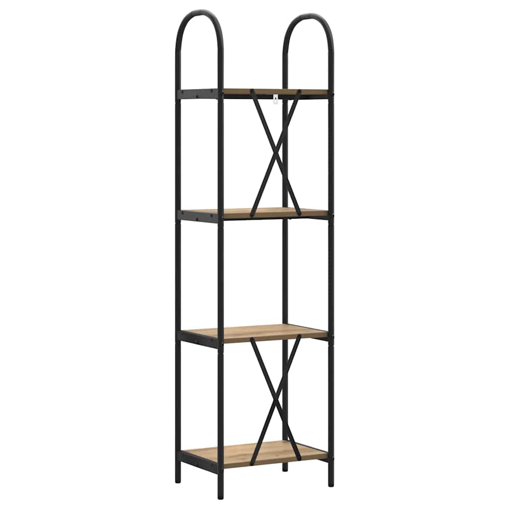 Boekenkast Artisan Eiken 40 x 30 x 146 cm Bewerkt hout is nu te koop bij PeponiXL, paradijselijk wonen!