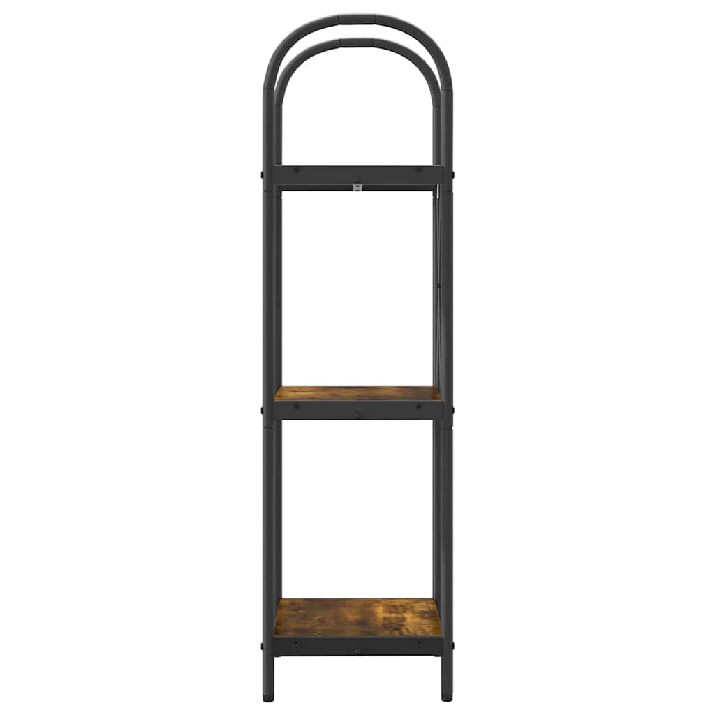 Boekenkast Gerookt eiken 40 x 30 x 109 cm Bewerkt hout is nu te koop bij PeponiXL, paradijselijk wonen!