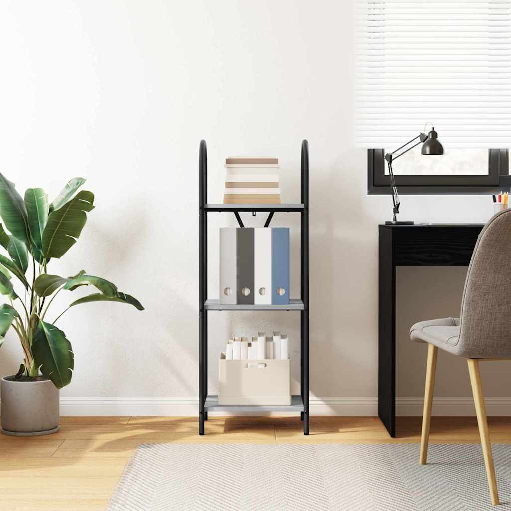 Boekenkast Grijs Sonoma 40 x 30 x 109 cm Bewerkt hout is nu te koop bij PeponiXL, paradijselijk wonen!