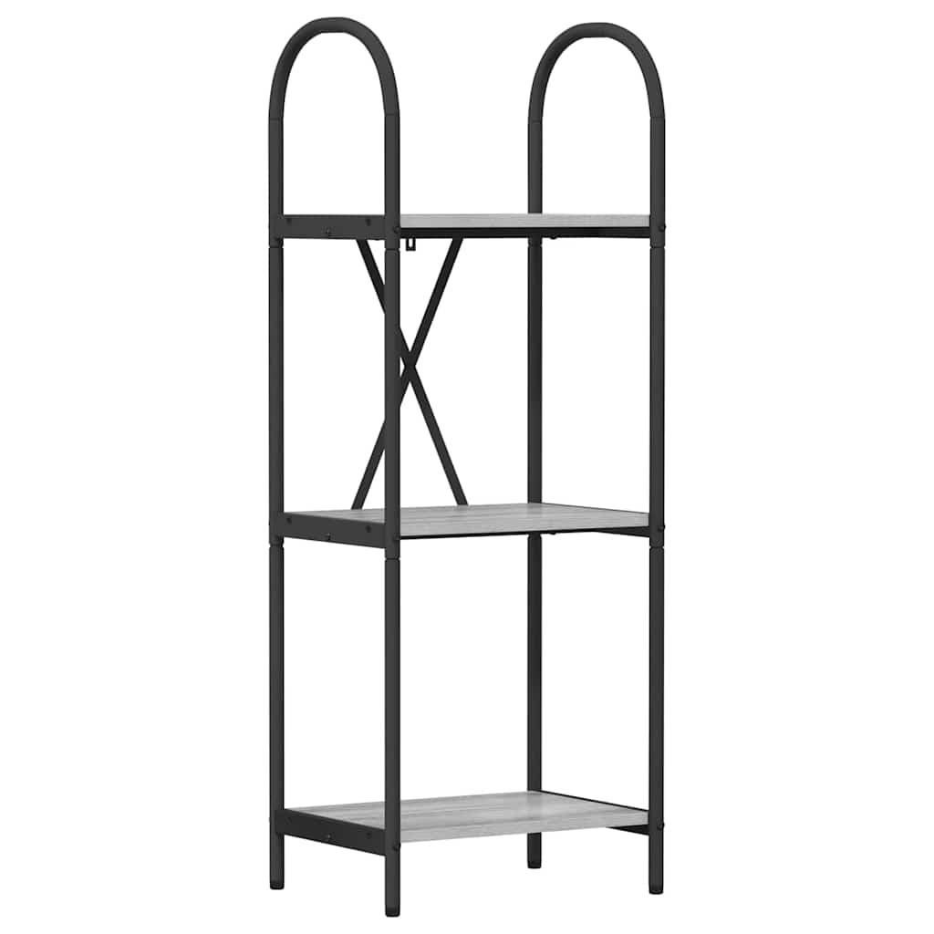 Boekenkast Grijs Sonoma 40 x 30 x 109 cm Bewerkt hout is nu te koop bij PeponiXL, paradijselijk wonen!