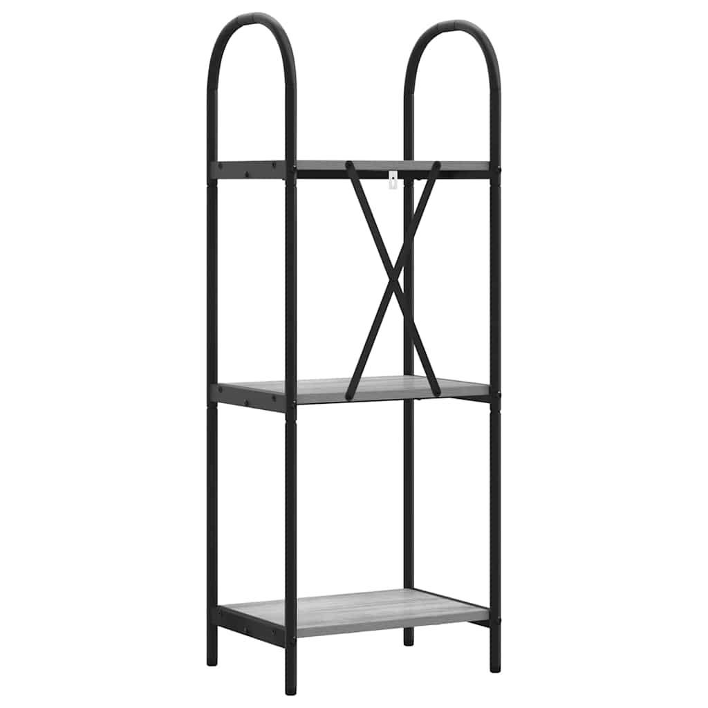 Boekenkast Grijs Sonoma 40 x 30 x 109 cm Bewerkt hout is nu te koop bij PeponiXL, paradijselijk wonen!