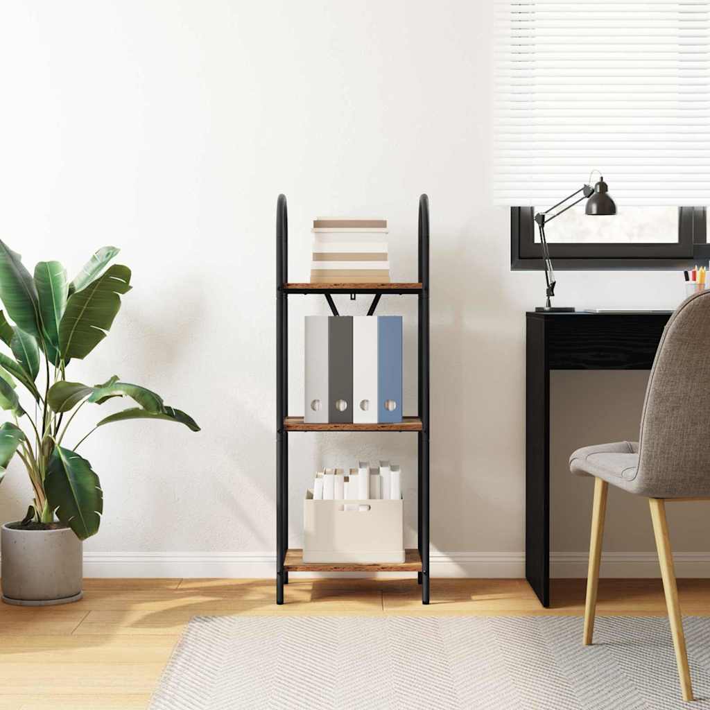 Boekenkast Oudhout 40 x 30 x 109 cm Bewerkt hout is nu te koop bij PeponiXL, paradijselijk wonen!