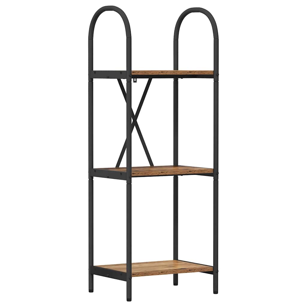 Boekenkast Oudhout 40 x 30 x 109 cm Bewerkt hout is nu te koop bij PeponiXL, paradijselijk wonen!