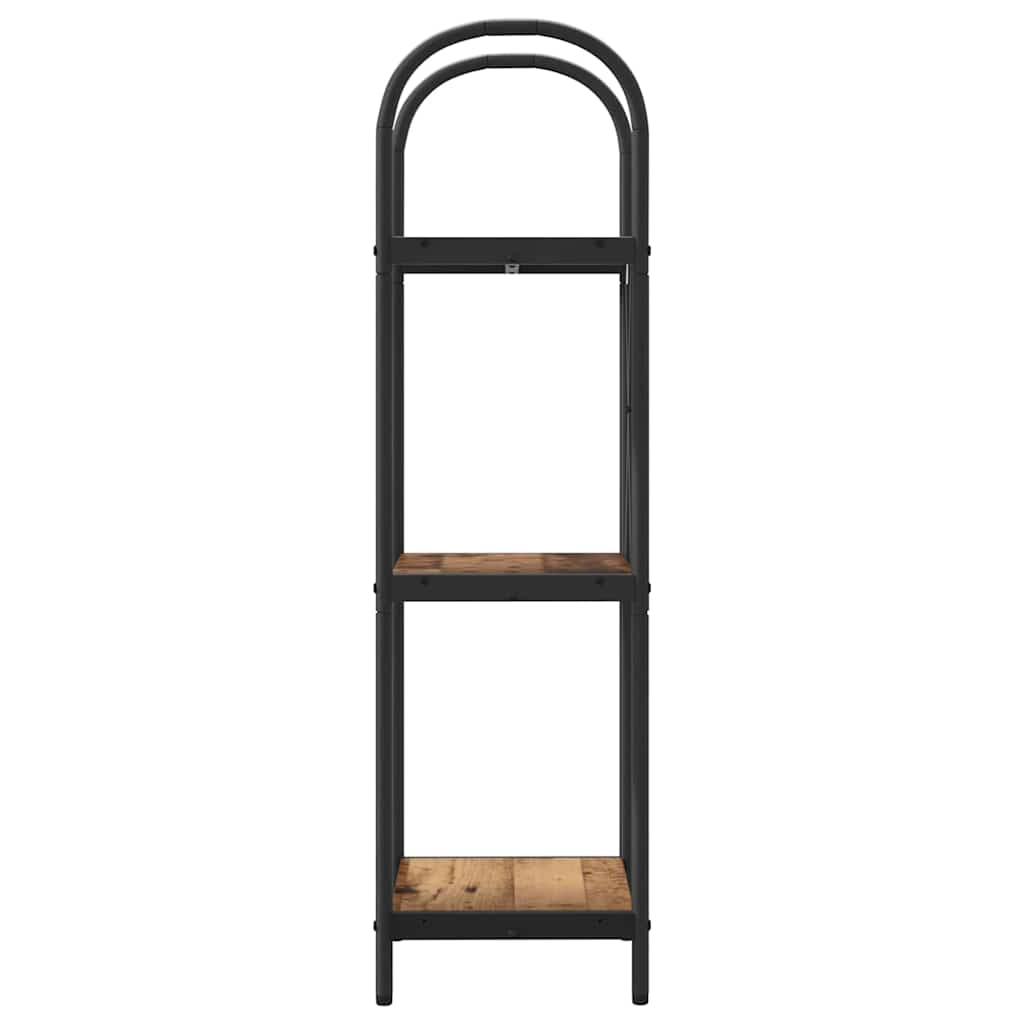 Boekenkast Oudhout 40 x 30 x 109 cm Bewerkt hout is nu te koop bij PeponiXL, paradijselijk wonen!